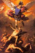  Luca  Giordano The Archangel Michael Flinging the Rebel Angels into the Abyss oil painting reproduction